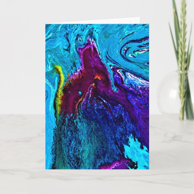 Abstrakt Färg Study 34, kort (Framsida)