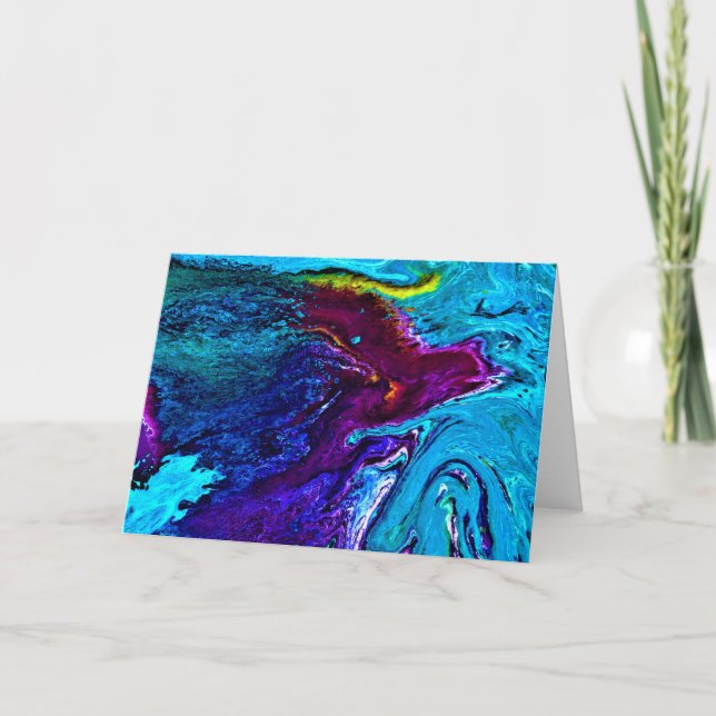 Abstrakt Färg Study 34, kort (Framsida)