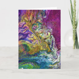 Abstrakt Färg Study 36, kort