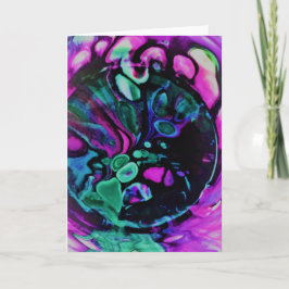 Abstrakt Färg Study 379, kort