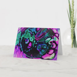 Abstrakt Färg Study 379, kort