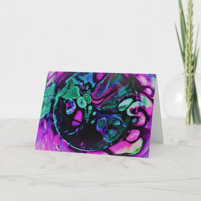 Abstrakt Färg Study 379, kort (Framsida)