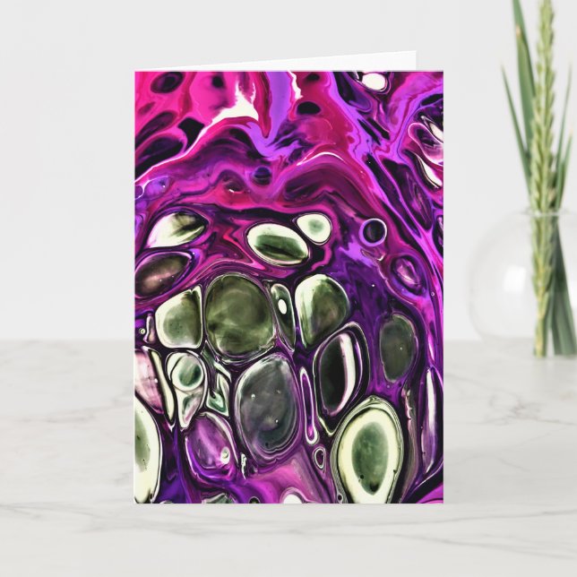 Abstrakt Färg Study 381, kort (Framsida)