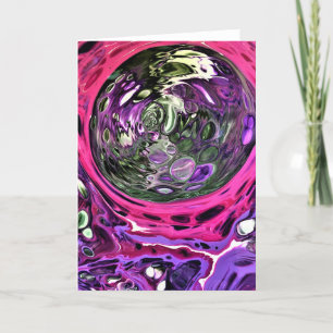 Abstrakt Färg Study 383, kort