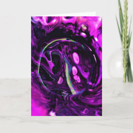 Abstrakt Färg Study 384, kort