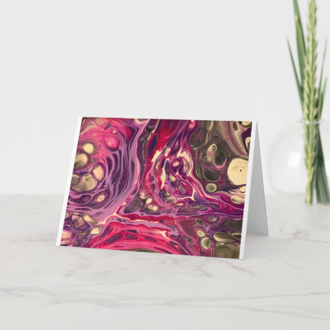 Abstrakt Färg Study 386, kort (Framsida)