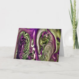 Abstrakt Färg Study 387, kort