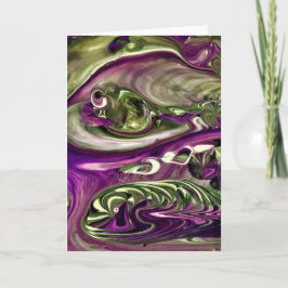 Abstrakt Färg Study 387, kort