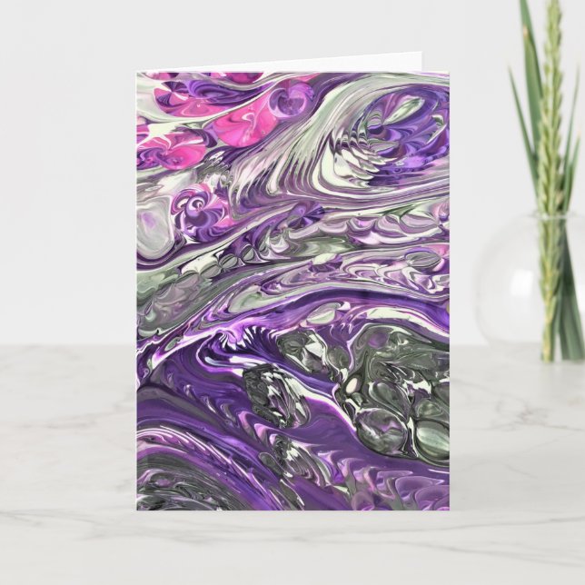 Abstrakt Färg Study 389, kort (Framsida)