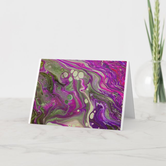 Abstrakt Färg Study 402, kort (Framsida)