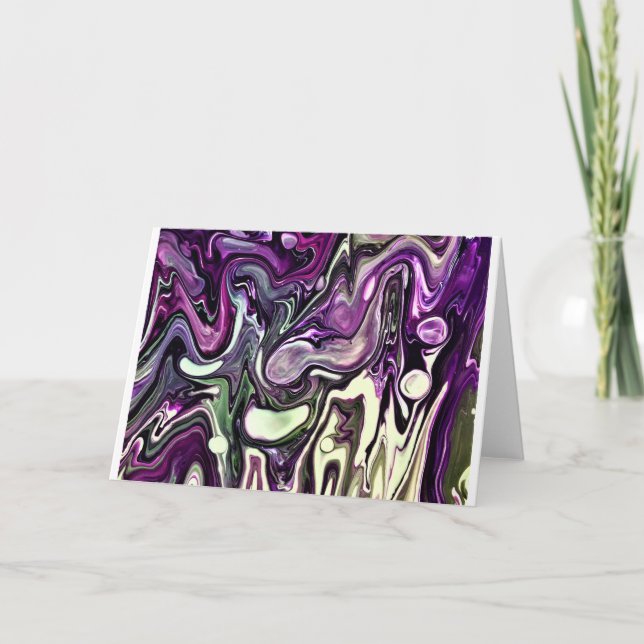 Abstrakt Färg Study 408, kort (Framsida)