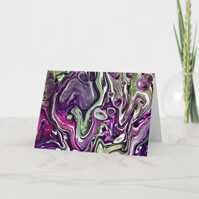 Abstrakt Färg Study 409, kort (Framsida)