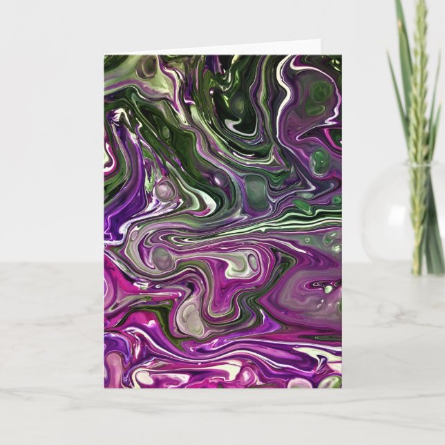 Abstrakt Färg Study 410, kort (Framsida)