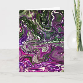 Abstrakt Färg Study 410, kort