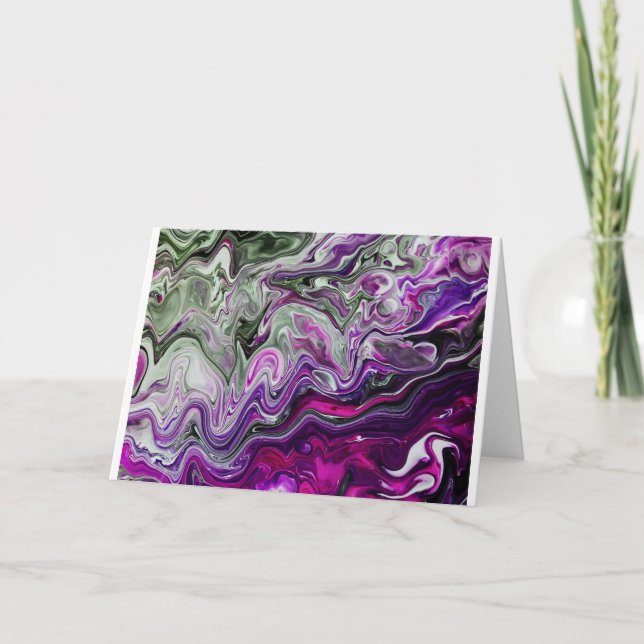 Abstrakt Färg Study 413, kort (Framsida)