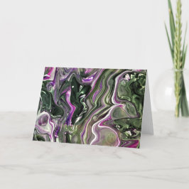 Abstrakt Färg Study 414, kort