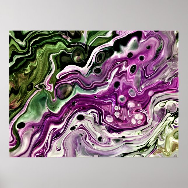 Abstrakt Färg Study 440 Poster (Framsidan)