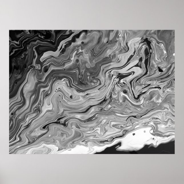 Abstrakt Färg Study 442 / Noir Poster (Framsidan)