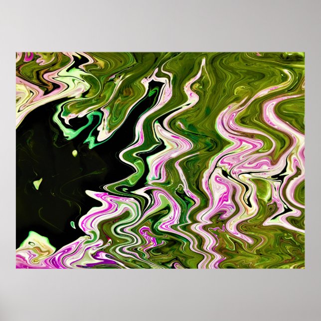 Abstrakt Färg Study 451 Poster (Framsidan)