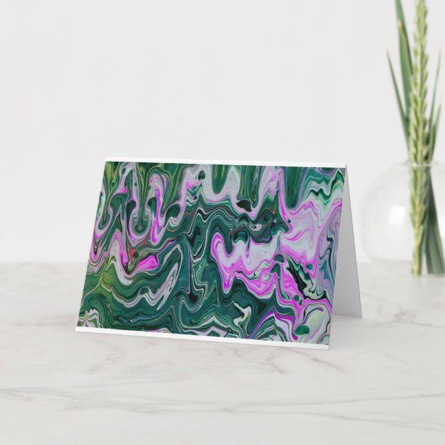 Abstrakt Färg Study 458, kort (Framsida)