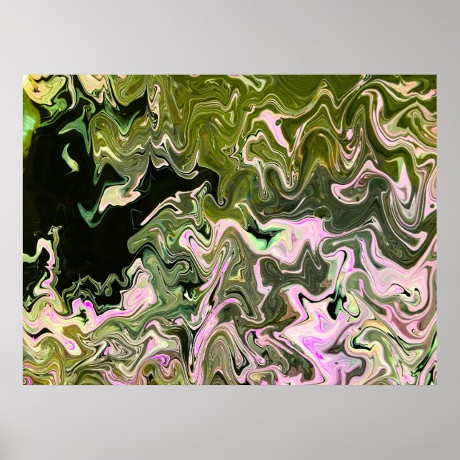 Abstrakt Färg Study 470, Poster (Framsidan)