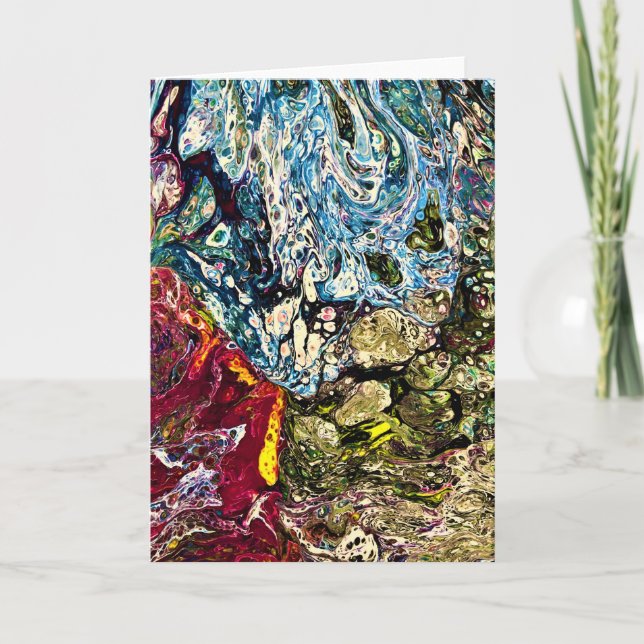 Abstrakt Färg Study 47, kort (Framsida)