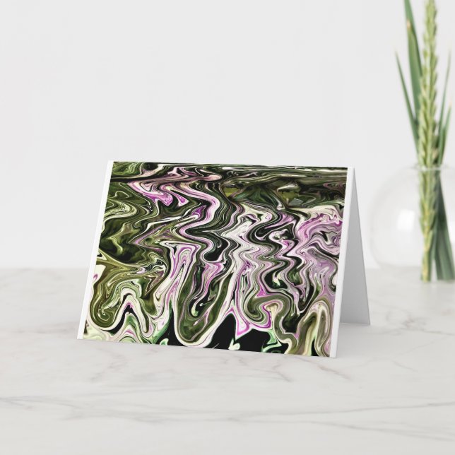 Abstrakt Färg Study 481, kort (Framsida)