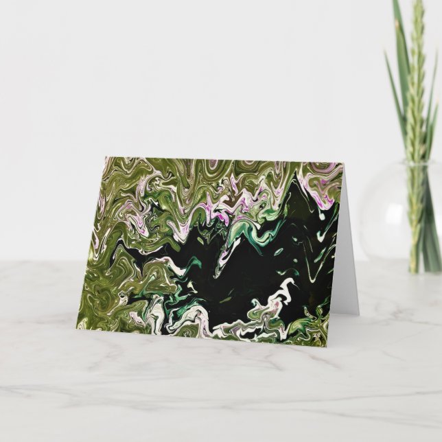 Abstrakt Färg Study 482, kort (Framsida)