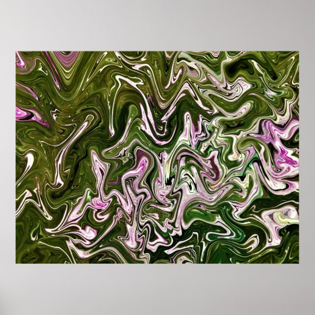 Abstrakt Färg Study 485 Poster (Framsidan)