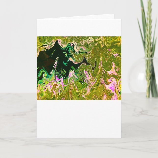 Abstrakt Färg Study 493, kort (Framsida)