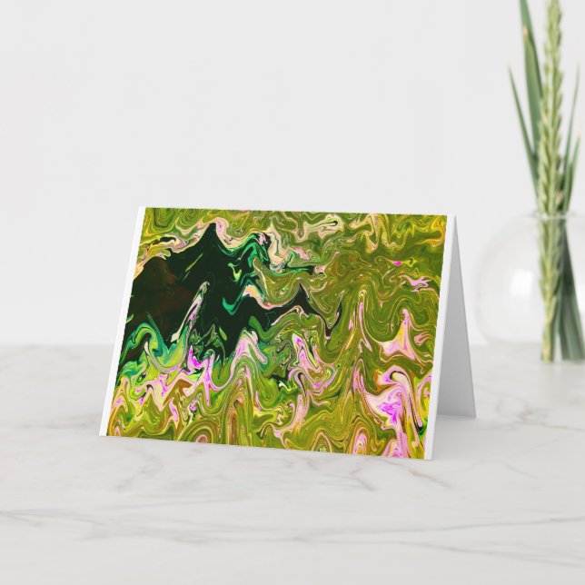 Abstrakt Färg Study 493, kort (Framsida)