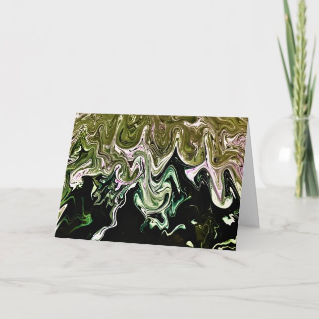 Abstrakt Färg Study 498, kort (Framsida)