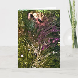 Abstrakt Färg Study 499, kort