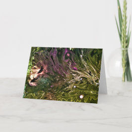 Abstrakt Färg Study 499, kort