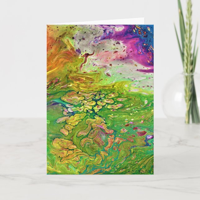 Abstrakt Färg Study 4, kort (Framsida)