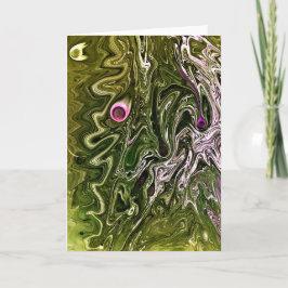 Abstrakt Färg Study 502, kort