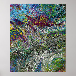 Abstrakt Färg Study 53, Kathleen Kost, 2019 Poster