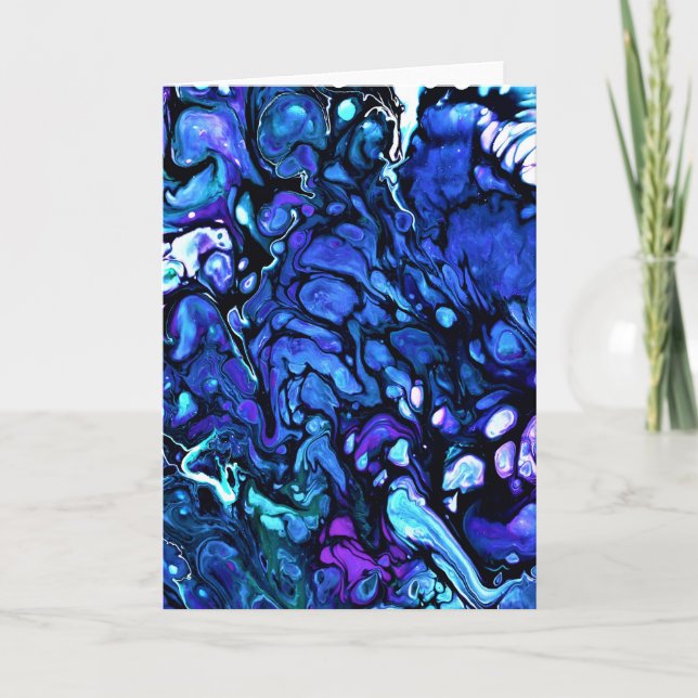 Abstrakt Färg Study 77, kort (Framsida)