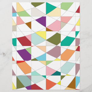 Abstrakt Färg Tapestry Scrapbook Papper