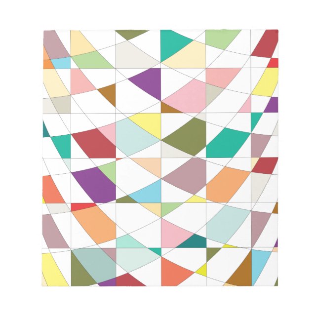 Abstrakt Färg Tapestry Scrapbook Papper Anteckningsblock (Framsida)