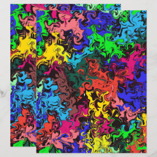 Abstrakt Färg två gånger/Skrapbokning Papper