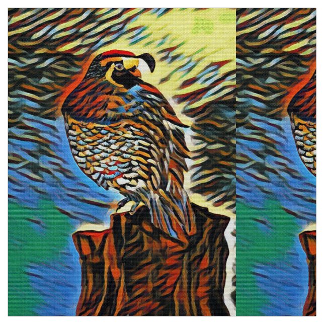 Abstrakt - färgad kvail tyg (Provkarta)