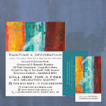 Abstrakt - färgad vägg, målare och dekorator reklamblad<br><div class="desc">Abstrakten målade vägg,  målare och dekorator,  reklamutfällare av Affärskortet Store.</div>