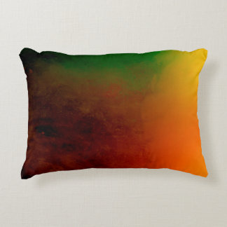 abstrakt-färgadens stoftexplosion på en svart bakg prydnadskudde