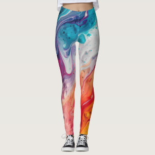 Abstrakt: färgämnen i form av kolsyrelegeringar leggings