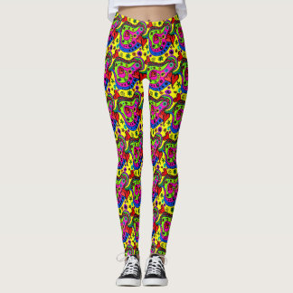 Abstrakt Färgämnen. Leggings