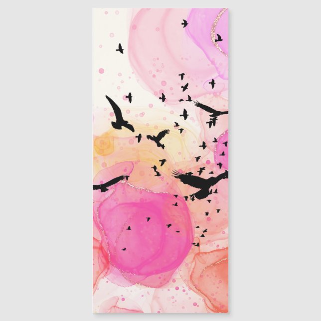 Abstrakt Färgfåglar mönster (Framsida)