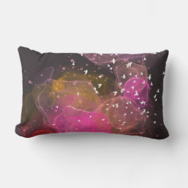 Abstrakt Färgfåglar mönster Lumbarkudde