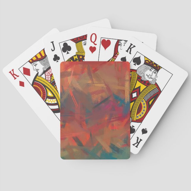 Abstrakt Färgfärg #2 Casinokort (Baksidan)