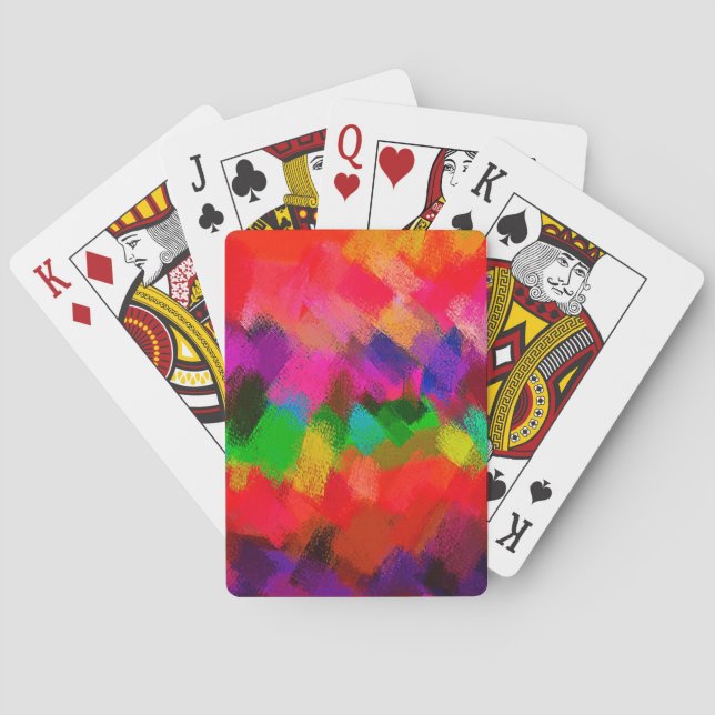 Abstrakt Färgfärg #3 Casinokort (Baksidan)